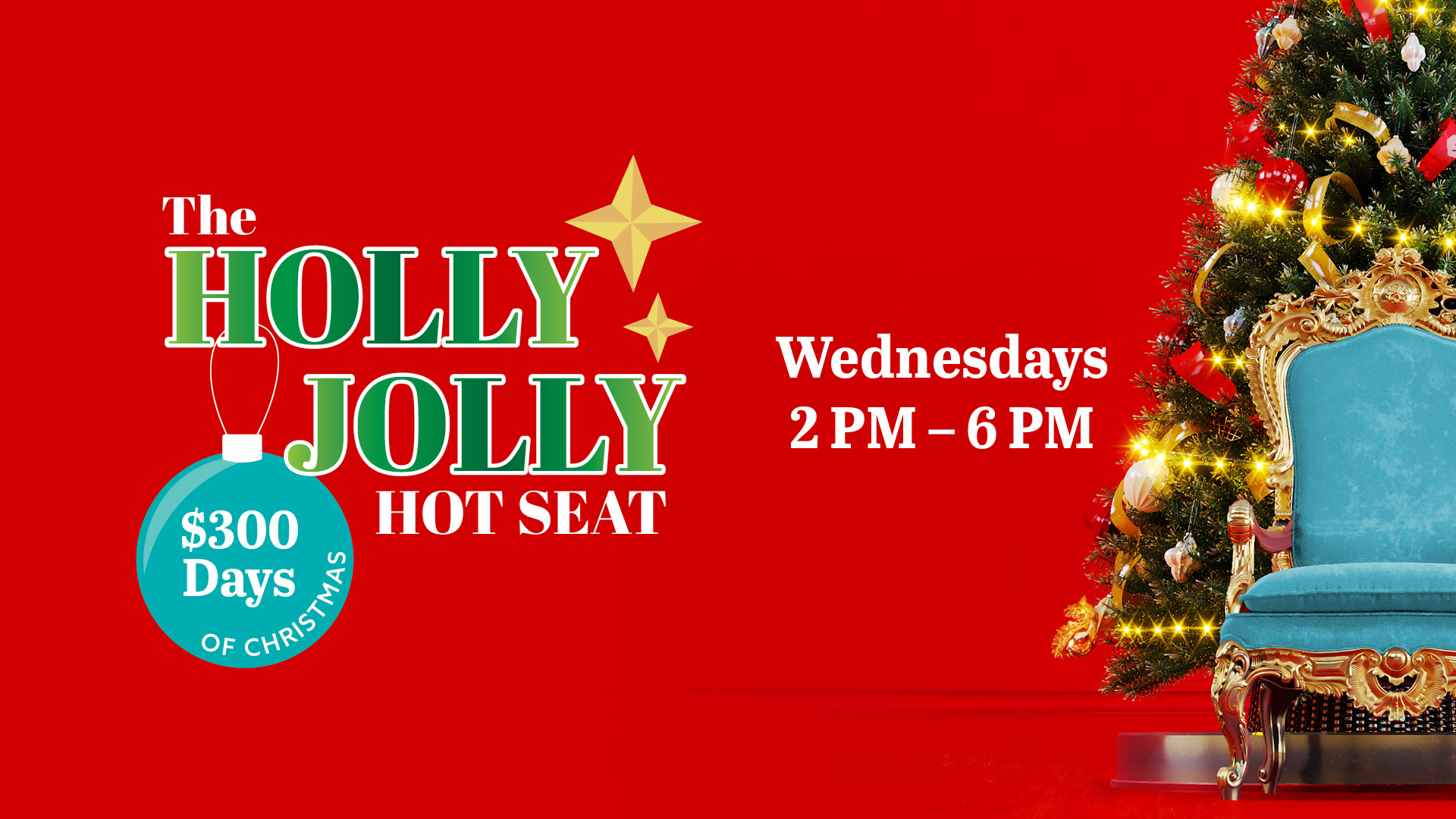 Poster image for the Holly Jolly Hot Seat Promotion