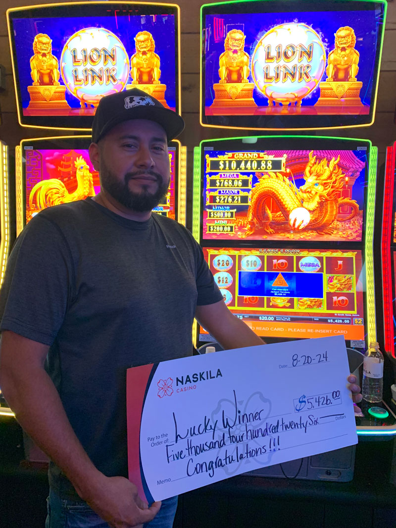 Our Winners Naskila Casino August Winner15 