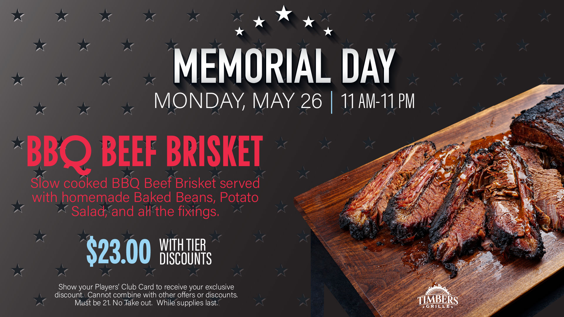 Memorial Day Brisket promotion image