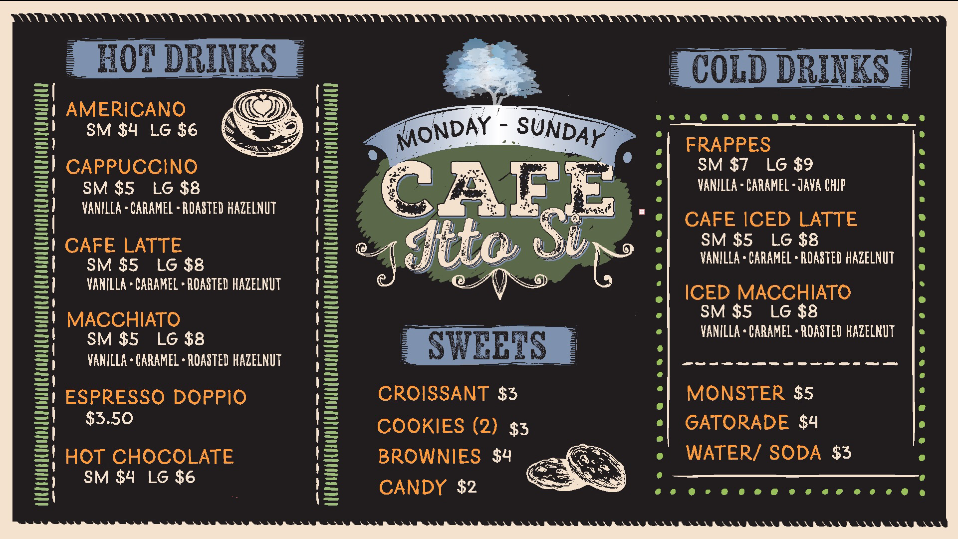 Cafe Itto Si Menu 1