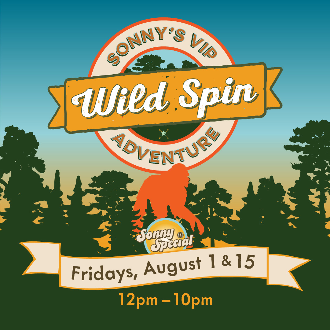 Image for Sonny's VIP Wild Spin Adventure promotion.